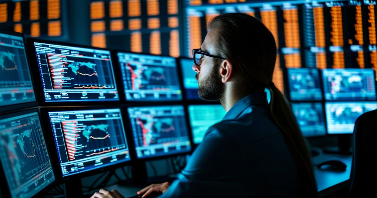 Analyst overwhelmed at SOC workstation